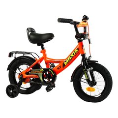 Велосипед Corso Maxis 12", сталь, ножные тормоза, сиденье с ручкой (CL-12116) оранжевый