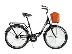 Велосипед Corso Travel, 26", односкоростной, стальная рама 16.5" черный (TR-26454)