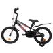 Велосипед Corso R 16", сталь, ручной тормоз, дополнительные колеса, звоночек, черный - 3