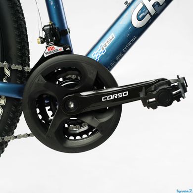 Велосипед CORSO 27.5’’ "Crossfire" CR-27449 рама сталева 17’’, перемикачі Saiguan, 21 швидкість