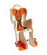 Сидіння задні (дитяче велокрісло) Bellelli PEPE Standart Multifix до 22 кг, бежеве з помаранчевої підкладкою