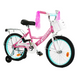 Велосипед Corso Maxis 18", сталь, ножні гальма, з кошиком, рожевий - 1