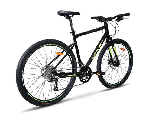 Велосипед VNC SweepRacer A4, 28" черный с зеленым 2023