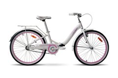 Велосипед 24" VNC Angely AC   складной  рама 11" белый с розовым 2023