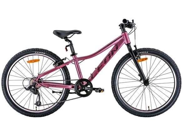 Велосипед 24" Leon JUNIOR Vbr 2022 (рожевий з чорним (м))