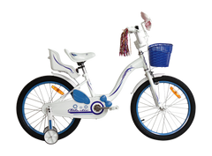 Велосипед 16" Atlantic Milky, сталь, сидение для куклы, бело-голубой