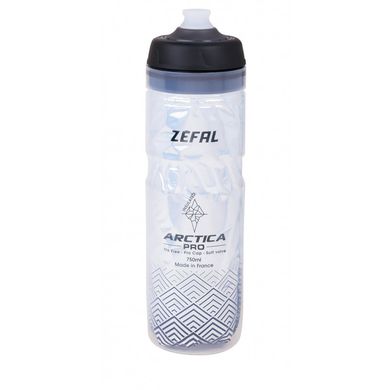 Фляга Zefal Arctica Pro термос пластик/пластик, крышка Lock-Cap System, серебристо-черная