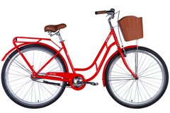Велосипед 28" Dorozhnik RETRO, сталь. 1 скорость 2024 (оранжевый )
