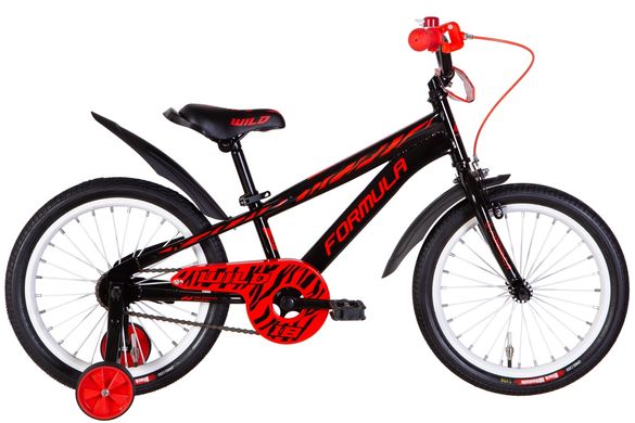 Велосипед 18" Formula WILD 2022 (черный с красным)