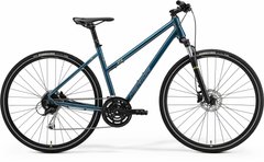 Велосипед 28 "Merida CROSSWAY 100 L teal-blue (silver-blue / lime) 2021