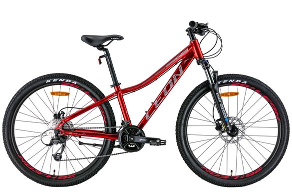 Велосипед 26" Leon SUPER JUNIOR ADVENT AM з лок. HDD 2022 (червоний з сірим)