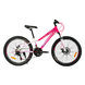 Велосипед Corso «Gravity» 24" дюйми GR-24088 рама алюмінієва 12’’, обладнання Shimano 21 швидкість, малиновий з білим - 1