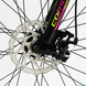 Велосипед Corso «Gravity» 24" дюйма GR-24191 рама алюминиевая 12’’, оборудование Shimano 21 скорость, черный с желтым и малиновым - 4