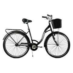 Велосипед Corso FORTUNA, 28" сталь, рама 20", односкоростной черный (FR-28163)