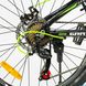 Велосипед Corso «Gravity» 24" дюйми GR-24275 рама алюмінієва 12’’, обладнання Shimano 21 швидкість, чорний з зеленим - 6