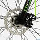 Велосипед Corso «Gravity» 24" дюйми GR-24275 рама алюмінієва 12’’, обладнання Shimano 21 швидкість, чорний з зеленим - 4