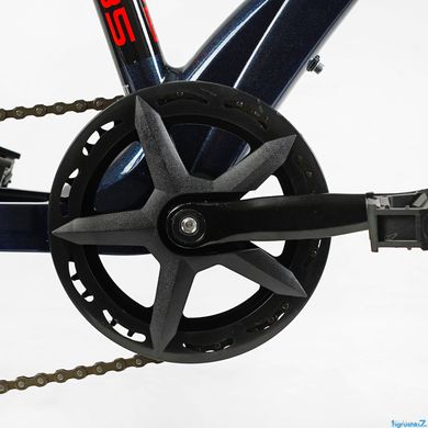 Велосипед 20" Corso F35, магнієва рама, 7 швидкостей, Shimano синій (MG-20563)