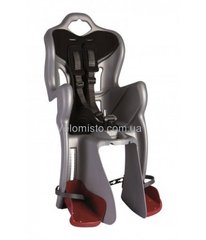 Сидіння заднє (дитяче велокрісло) Bellelli B-one Сlamp (на багажник) до 22 кг, бежеве з помаранчевої підкладкою
