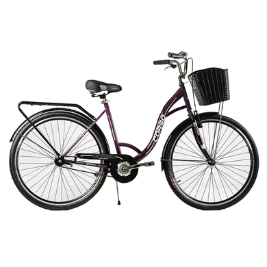 Велосипед Corso FORTUNA, 28" сталь, рама 20", односкоростной фиолетовый (FR-28408)