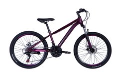 Велосипед  24" SPACE MARS (036), сталь, AM DD трещотка рама-13" фиолетовый 2024