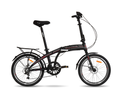 Велосипед складной VNC Midway А3 20" черный с красным 2023