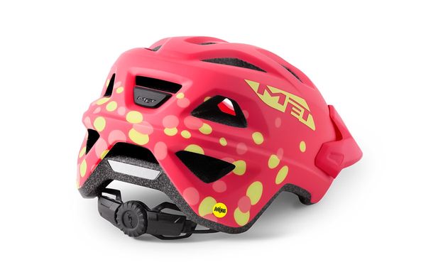 Шлем подростковый MET Eldar MIPs Coral Pink Polka Dots | Matt