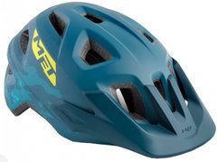 Шлем подростковый MET Eldar Petrol Blue Camo | Matt
