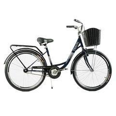 Велосипед Corso Travel, 26", одношвидкісний, сталева рама 16.5" темно=зелений (TR-26358)