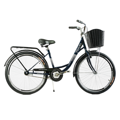 Велосипед Corso Travel, 26", односкоростной, стальная рама 16.5" темно-зеленый (TR-26358)