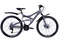 Велосипед ST 26" Discovery CANYON AM DD с крылом Pl 2024 (серый (м))