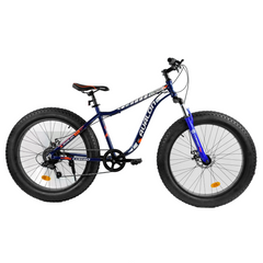 Велосипед CORSO «Avalon» 26" 14319 ФЕТБАЙК, рама алюминиевая, оборудование Shimano 7 скоростей, черно-синий