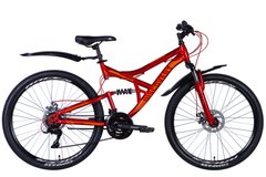 Велосипед ST 26" Discovery CANYON AM DD с крылом Pl 2024 (красный)