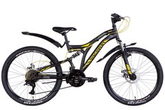 Велосипед 24" Discovery ROCKET AM2 DD 2022 (черно-желтый (м))