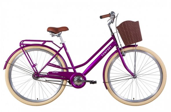 Велосипед 28 "Dorozhnik COMFORT FEMALE фіолетовий 2024