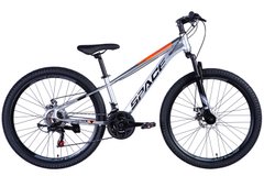 Велосипед  24" SPACE SATURN (034), сталь, хардтейл,  AM рама-13" серо-оранжевый 2024
