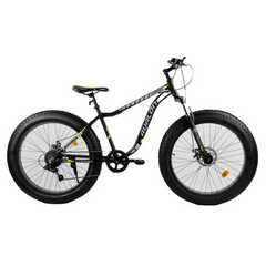 Велосипед CORSO «Avalon» 26" 27005 ФЕТБАЙК, рама алюмінієва, обладнання Shimano 7 швидкостей, чорний