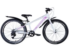 Велосипед 24" Discovery QUBE Vbr 2024 (біло-рожевий (м))