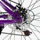 Велосипед Corso KLEO 26" KL-26157 рама стальная 15’’, переключатели Saiguan, 21 скорость, фиолетовый с розовым - 4