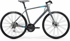 Велосипед 28 "Merida SPEEDER 100 matt cool grey (blue / red) 2021