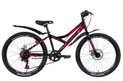 Велосипед 24" Discovery FLINT DD черно-красный с серым 2021