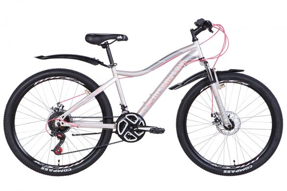 Велосипед 26" Discovery KELLY AM серебристый с розовым (м) 2021