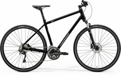 Велосипед 28 "Merida CROSSWAY 500 glossy black (matt silver) 2021