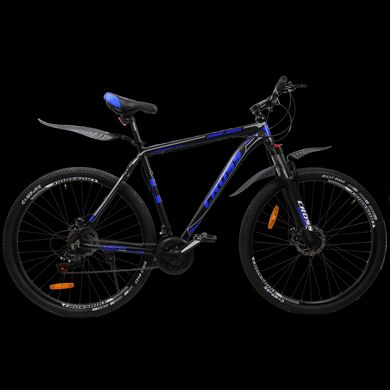 Велосипед Cross Hunter 27.5" рама - 17" чорно-синій