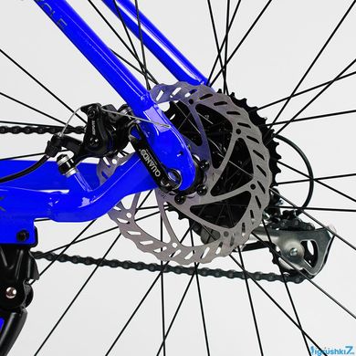 Велосипед Corso Antares 29", алюминий, рама 19", оборудование Shimano Altus, вилка Suntour, 24 скорости, черный с синим (AR-29103)