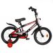 Велосипед Corso STRIKER 16", сталь, ножні гальма, червоний з чорним - 1