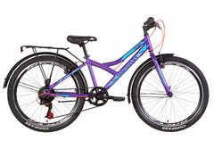 Велосипед 24" Discovery FLINT фиолетовый с багажником 2021