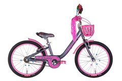Велосипед 20" Formula CHERRY 2022 (темно-сірий з рожевим)
