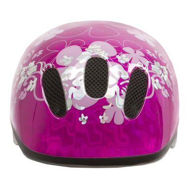 Шлем детский M-Wave "Flower" (731001) , разм. 52-57 (S), розово-перламутровый