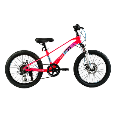 Велосипед 20" Corso F35, магнієва рама, 7 швидкостей малиновий (MG-20692)