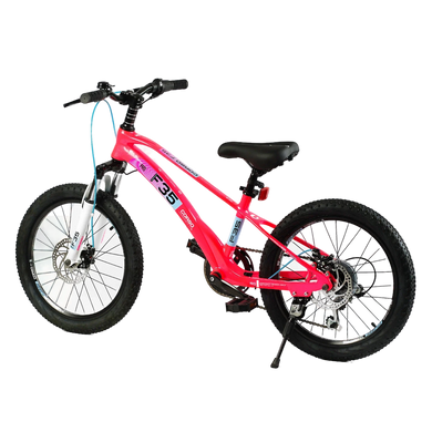 Велосипед 20" Corso F35, магниевая рама, 7 скоростей малиновый (MG-20692)